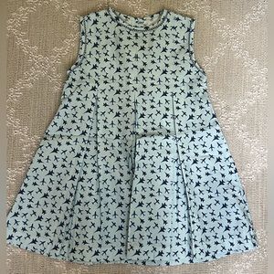 James & Lottie 4T Penny Pleat Dress, Airplanes